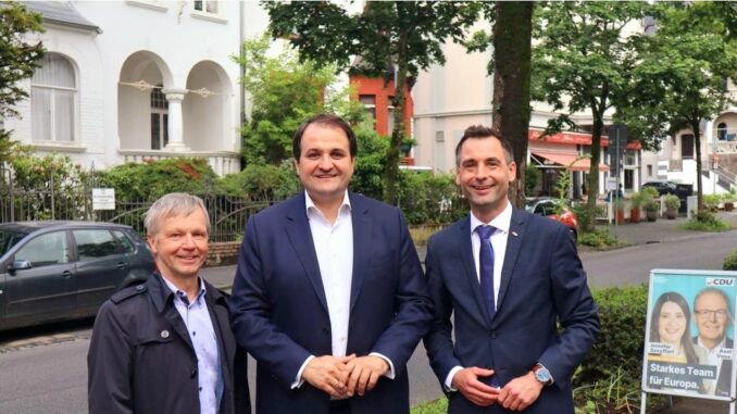 BM Neuhoff - Europaminister Nathanael Liminski - MDL Jonathan Grunwald beim Europatag 24