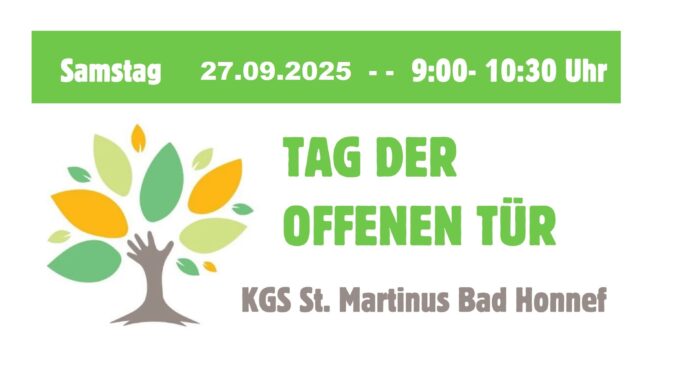 Flyer Tag der offenen Türe 2025 GS St. Martinus Kopf