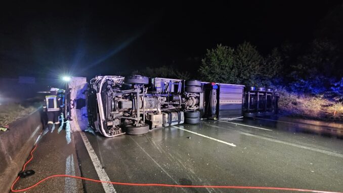 LKW Unfall A3 - Foto© FFW Bad Honnef (1)