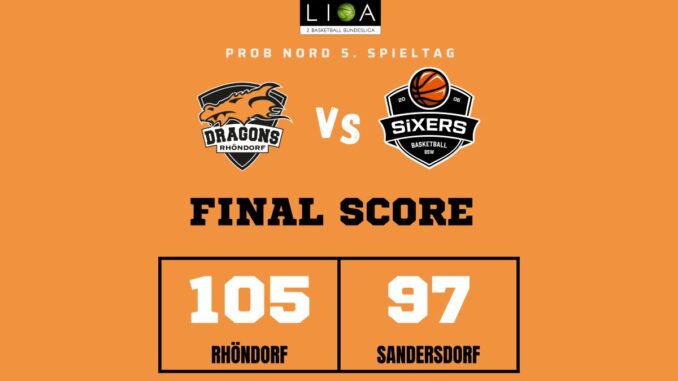 Basketball 5 Spieltag 25-26 Rhöndorf Sandersdorf Bsw Sixxers -- Endstand